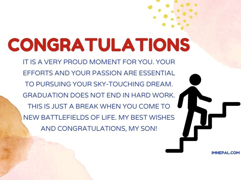 Congratulations Message For Graduation For Son From The Parents image
