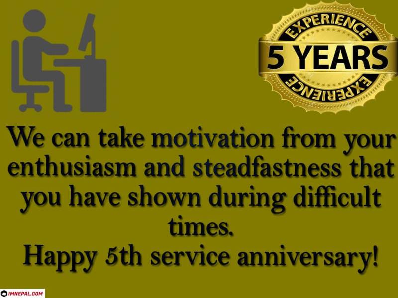 Congratulations Messages For Completing 5 Years of Service In Office Images