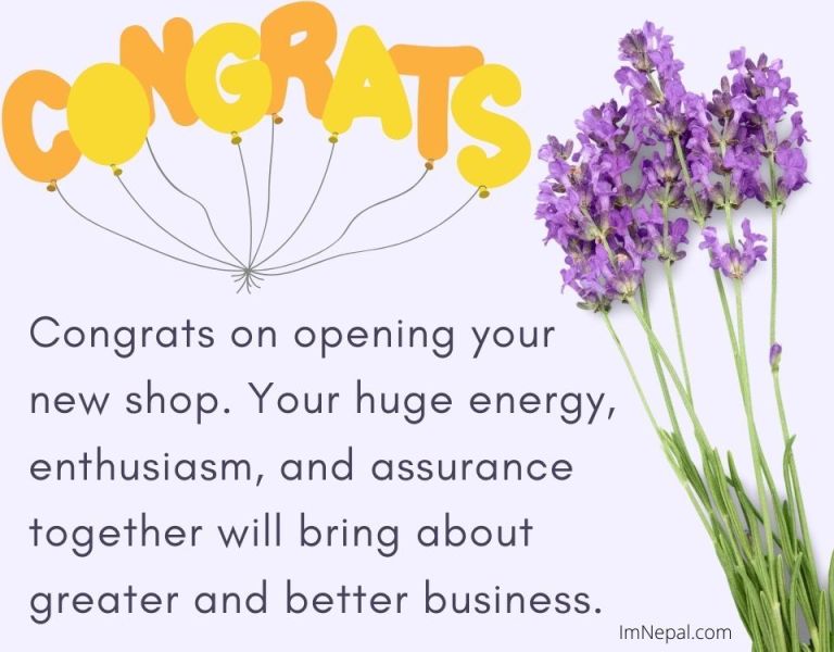 Congratulation Message For Opening New Business Shop store Congrats image