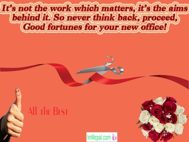 Congratulation message wishes text for New Office Business Opening starting Pictures quotes Images Photos