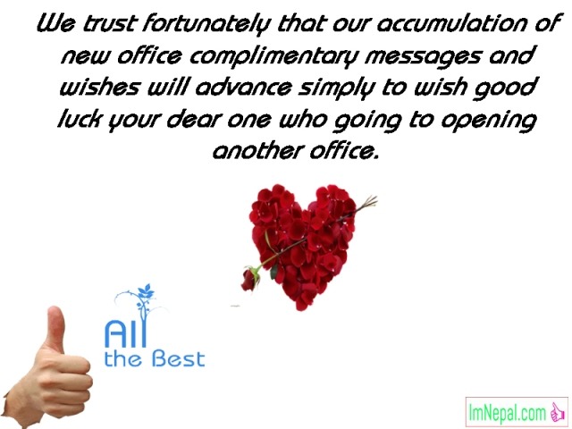 Congratulation message wishes text for New Office Business Opening starting Pictures quotes Images Photos