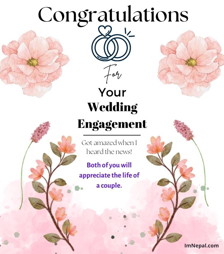 Congratulations Message for Wedding Engagement