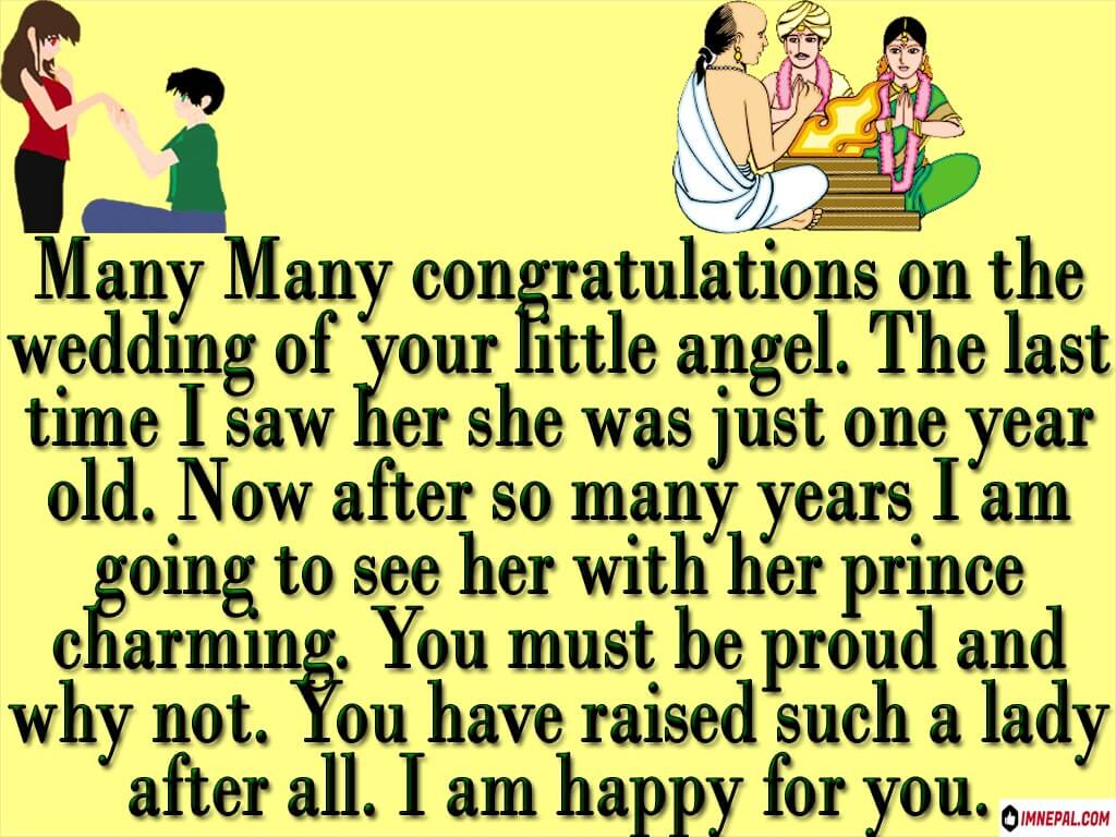 Wedding Marriage Congratulations Messages Parents Bride and bridegroom image