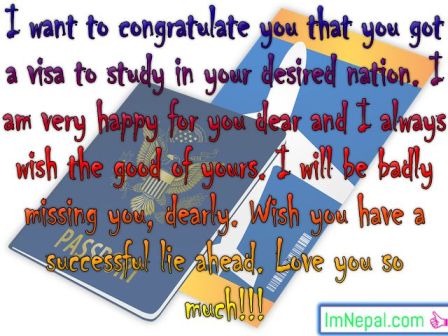 congratulations messages passing exams graduation success achievements photos image pictures pics greeting cards For Getting visa
