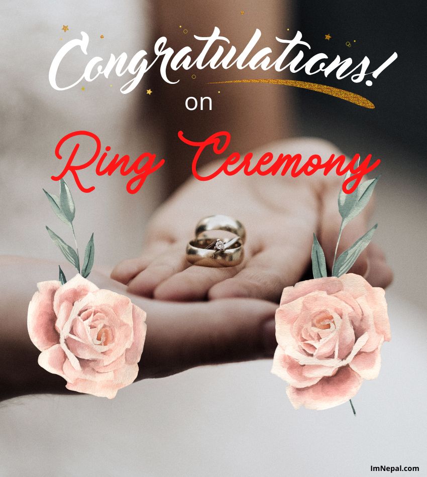 Happy Ring Ceremony 💍 May this beautiful connection of your lives bring  you endless joy … God bless you two ✋🤚🤗🤗❤️❤️🧿🧿 @shristighimiray |  Instagram