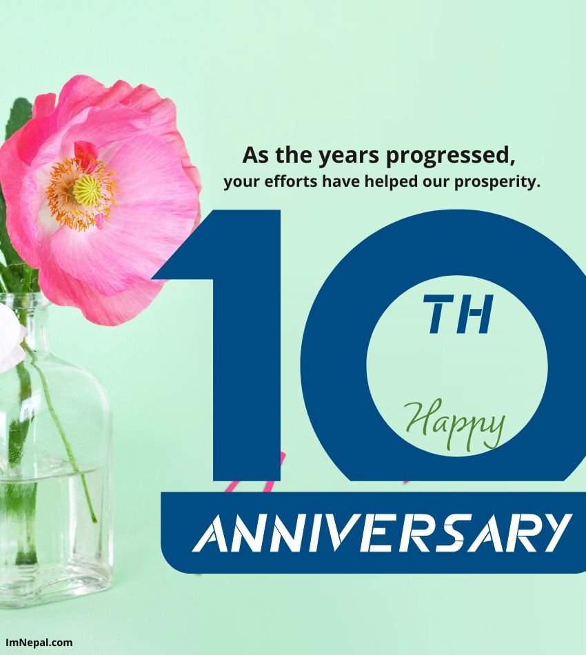 Congratulation Messages 10 Years Work Services Anniversary