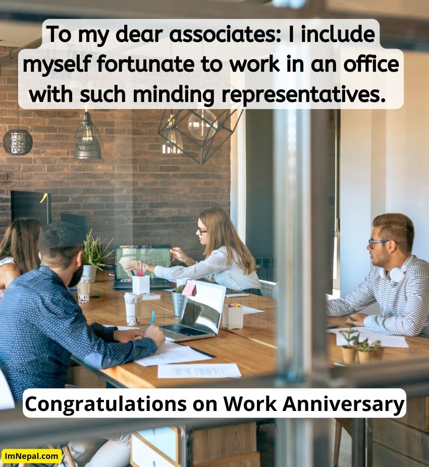 Congratulations Messages For Work Anniversary Image