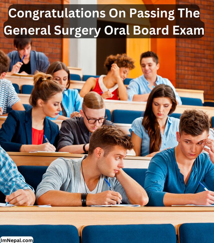 Congratulations on Passing The General Surgery Oral Board Exam PHotos