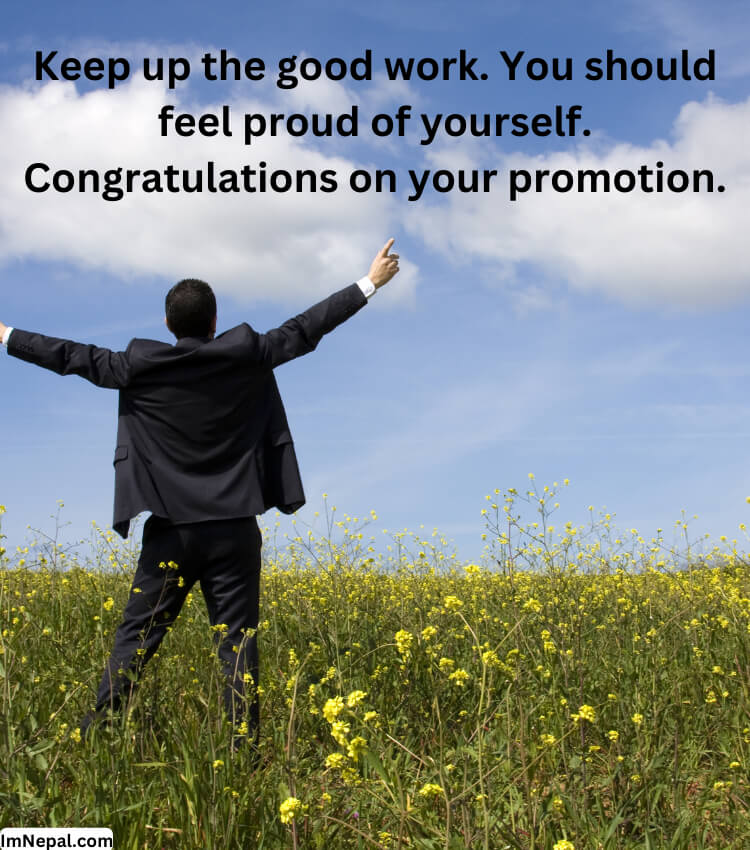 Congratulations Image on your promotion